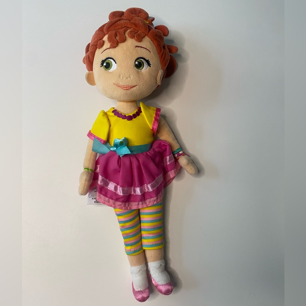 Disney Plush Fancy Nancy Doll with Pink and Yellow Outfit